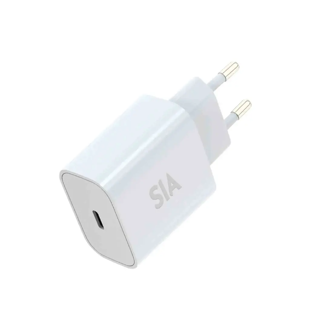 SIA VoltBase Wall Charger with Type c Port 20W PD -White