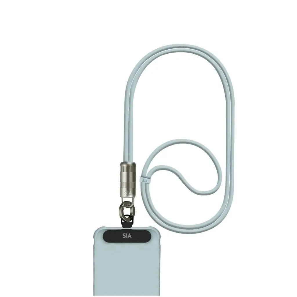 SIA Powerlink Soft Rubber Type C - Type C Lanyard Cable 60W - 1.2M - Light Blue