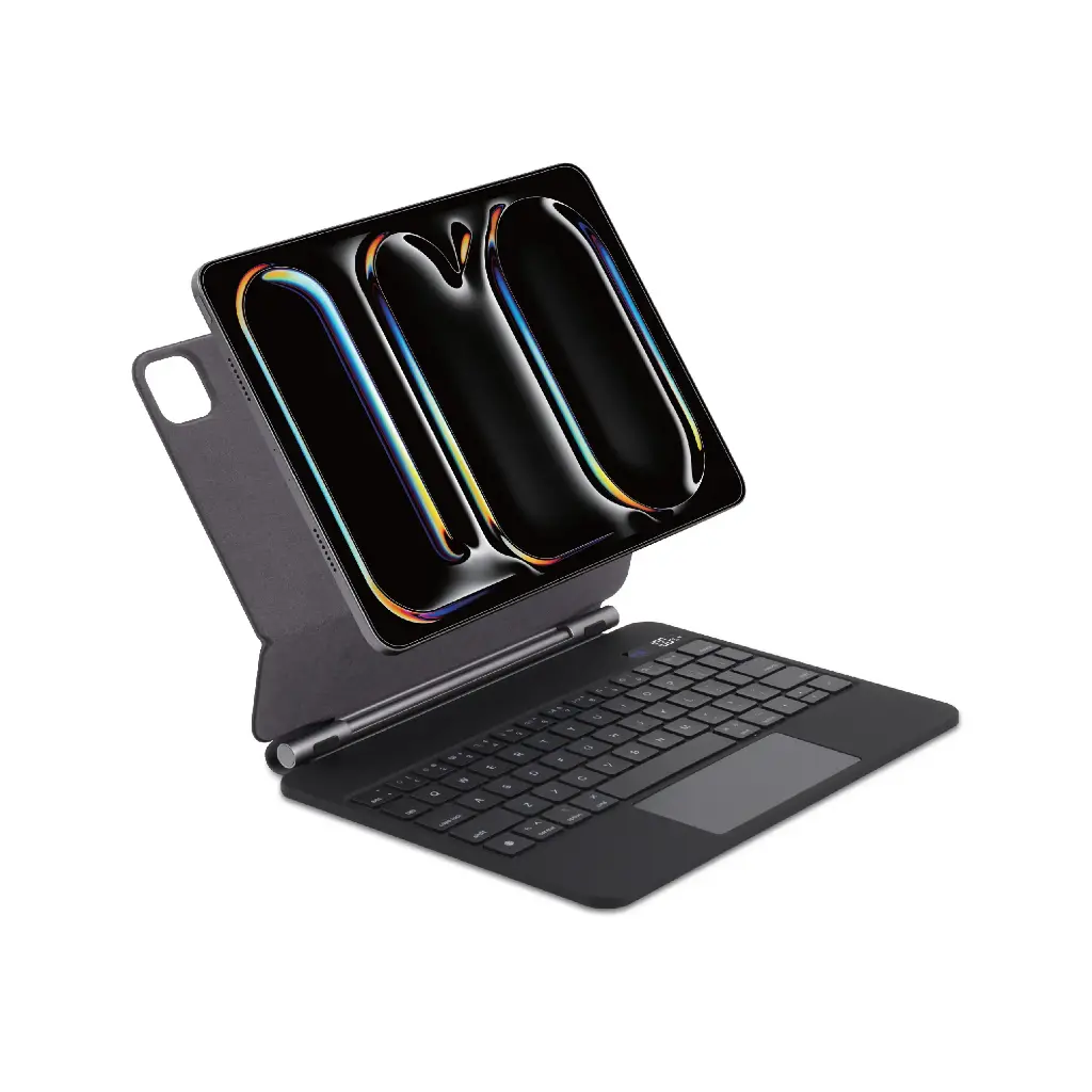 SIA MagKeyboard Magnetic Keyboard 6 Lines Layout for iPad Pro 11 Inch 2024 With Pencil Holder - Black AR/ENG