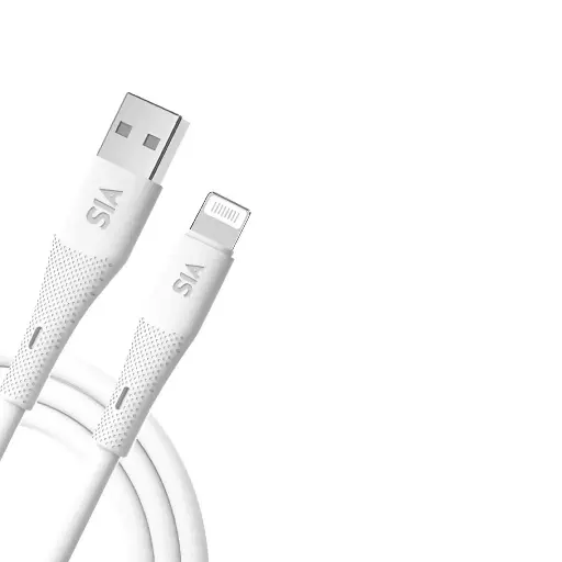 [BKAL35-1SRWT] SIA Powerlink - soft rubber USB -Lighting cable 35W 1M ( White ) 