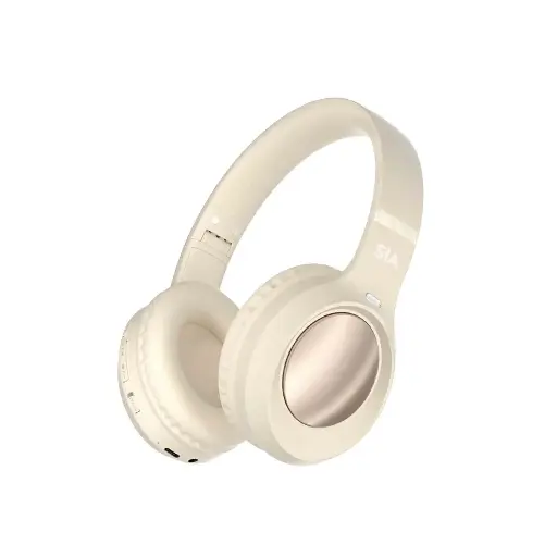 [MKSON1-BG] SIA SoundOn Wireless Headphones For Music/Gaming - Beige 