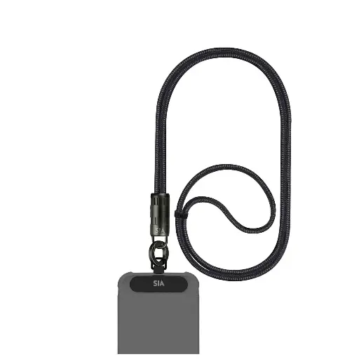 [BKCC60-1BRDBK] SIA Powerlink Fabric Braided Type C - Type C Lanyard Cable 60W 1.2M - Black