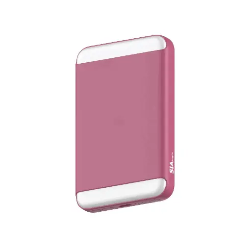 [SIPBMG8LD-PK] SIA MagOn Magnetic Power Bank PD 20W-Wireless Charging 15W With LED Light 8000Mah - Pink