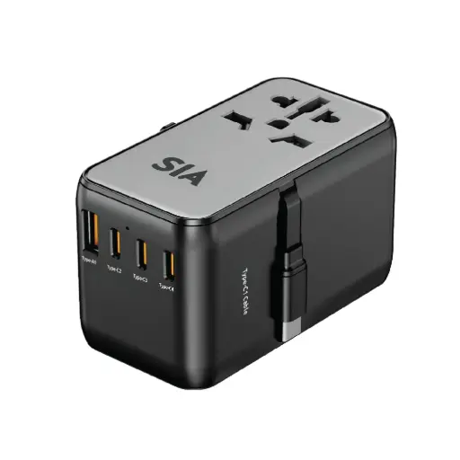 [SITRV85WBG] SIA WORLDFIT Travel Adapter 85W With Built-In cable